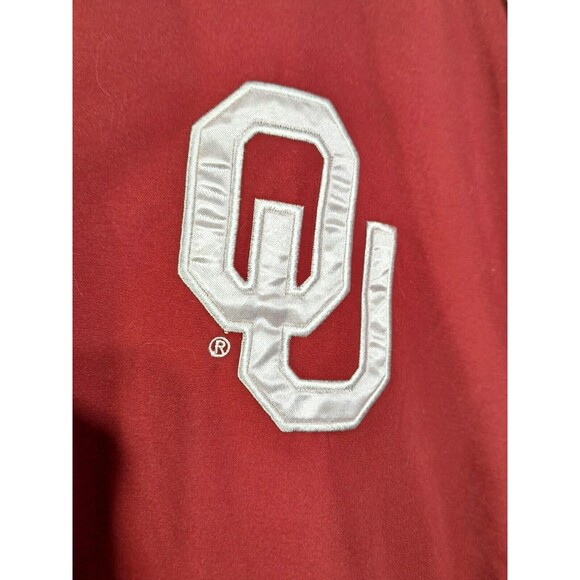 58 Sports Mens Pullover Windbreaker Jacket 1/4 Zip Oklahoma Sooners Size Large - Picture 7 of 8